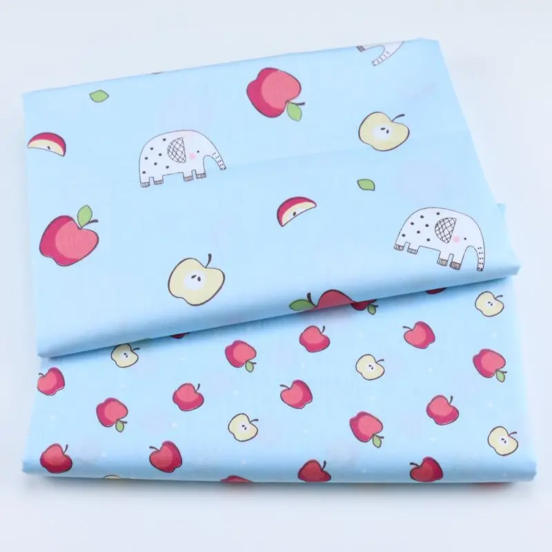 Хлопковая ткань с принтом саржевая ткань лоскутное шитье DIY Cewing стеганое украшение для спальни детская одежда хлопковая ткань