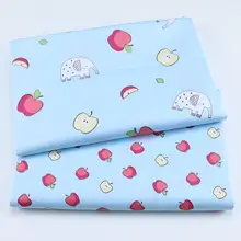 Хлопковая ткань с принтом саржевая ткань лоскутное шитье DIY Cewing стеганое украшение для спальни детская одежда хлопковая ткань