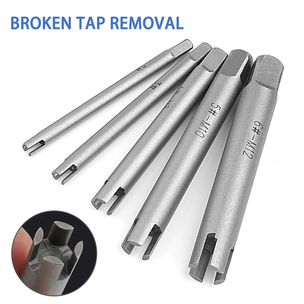 5pcs/Set Broken Tap Extractor Removal Tool Kits Removes 3 to 20mm Taps 3/4 Claws