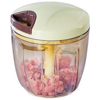 

900ML Manual Meat Grinder Mincer Multifunction Food Processor for Meat Fruit Salsa Pepper Onion Nut Hand-Powered Chopper
