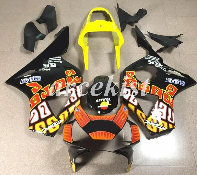 4 подарки ABS мотоцикл Полный обтекатели комплект Подходит для HONDA CBR954RR CBR954 954 2002 2003 тела набор черный