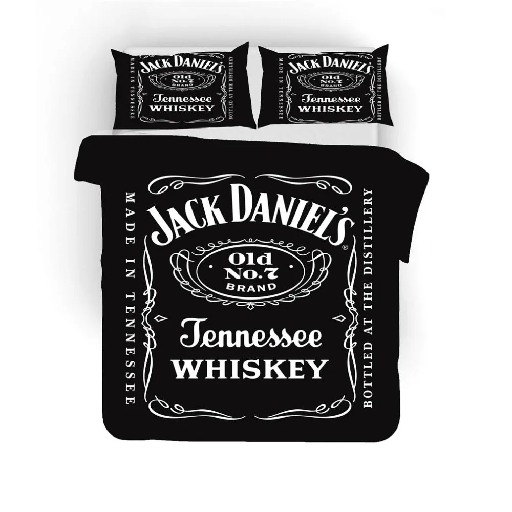 Musolei Jack Daniels 3D комплект постельного белья, пододеяльник королевского размера, пододеяльник, пододеяльник, набор вина, бренди, Текстиль для дома, кровати Q39