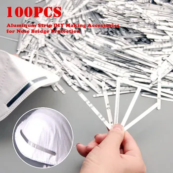 

100pcs 85mm Aluminum Strip Diy Making Accessories For Nose Protection Masks Materials Making Accessories Self Made Dropshipping