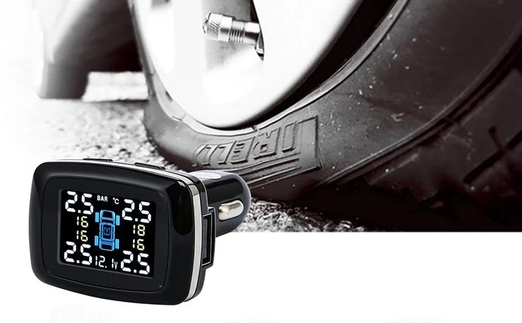 Цветной дисплей TPMS lcd Беспроводная автомобильная система контроля давления в шинах с внешним датчиком комплект система сигнализации давления в шинах s