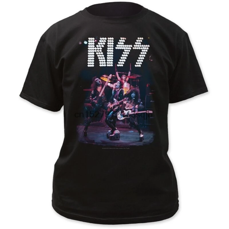 KISS - Group Live ❵ Black T-shirt BRAND NEW (SMALL) |