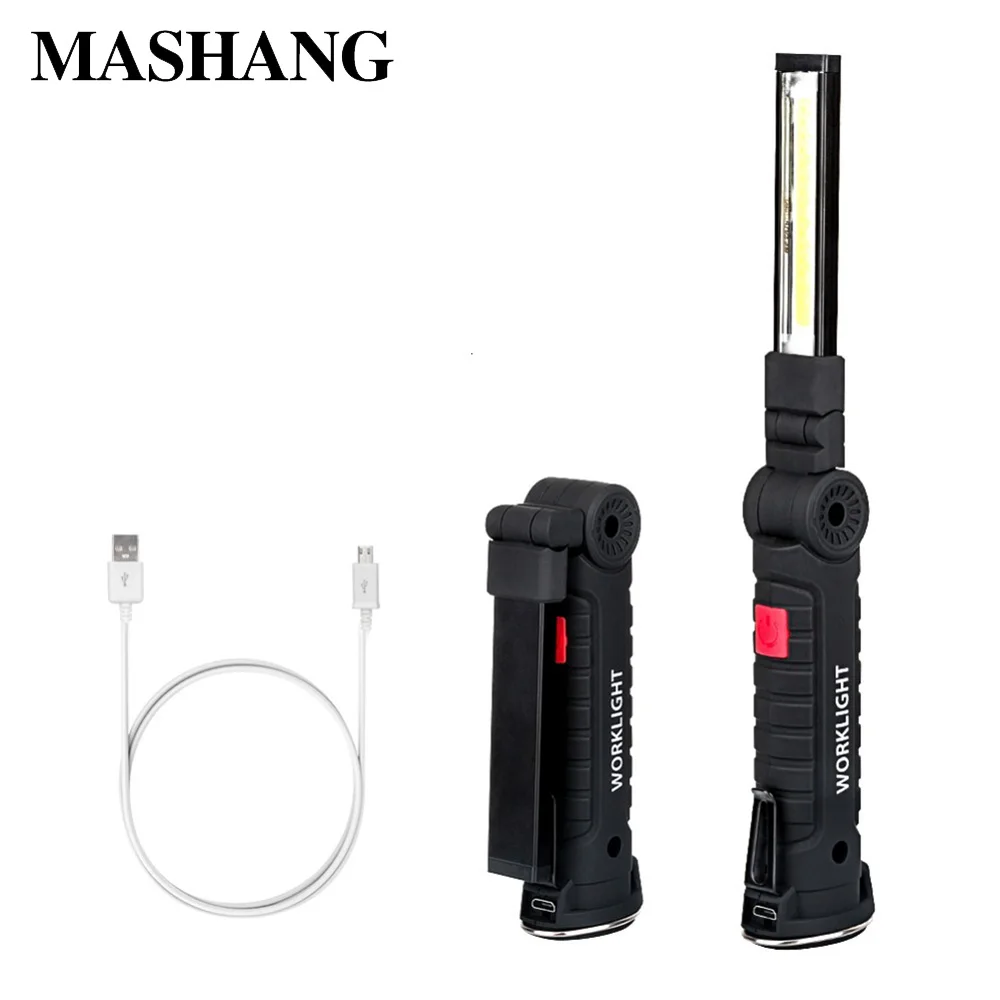 

COB LED Flashlight Light Portable Super Powerful torch Lights 5Mode Work Lights Outdoor Lighting USB Rechargeable Emergency Lamp