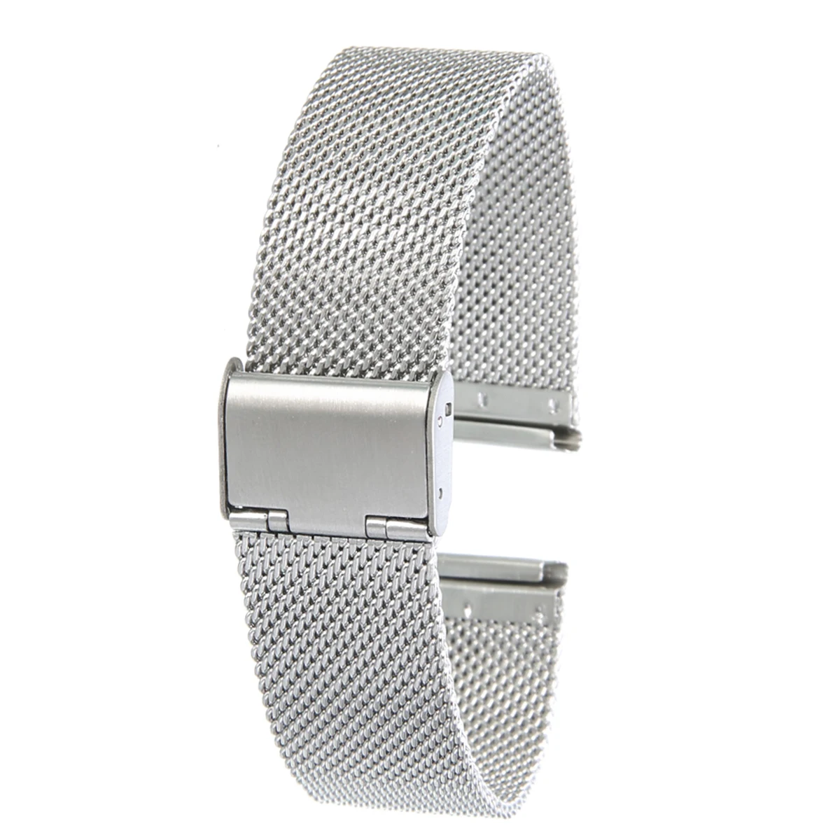 12mm/14mm/16mm/18mm/20mm/22mm/24mm Stainless Steel Watch Strap Straight End Bracelet Mesh Buckle Watch Band 4 Colors Shellhard