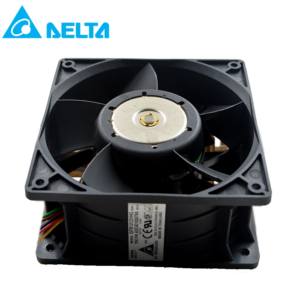 Для delta GFB1212VHG 12050 12V 3.4A автомобильный усилитель насилие вентилятор 120*120*50 мм супер