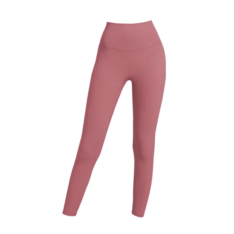 

High waist fitness pants women's stretch tight sports trousers autumn and winter running peach hip pocket yoga pants