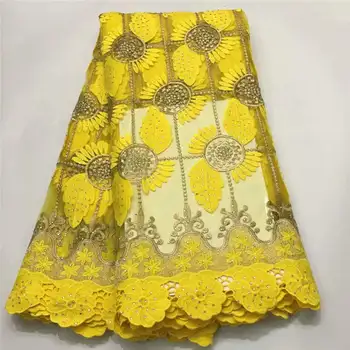 

African Lace Fabric 2019 Embroidered French Lace Fabric High Quality French Tulle Lace Fabric For Wedding Party Dress! ZQMF10173