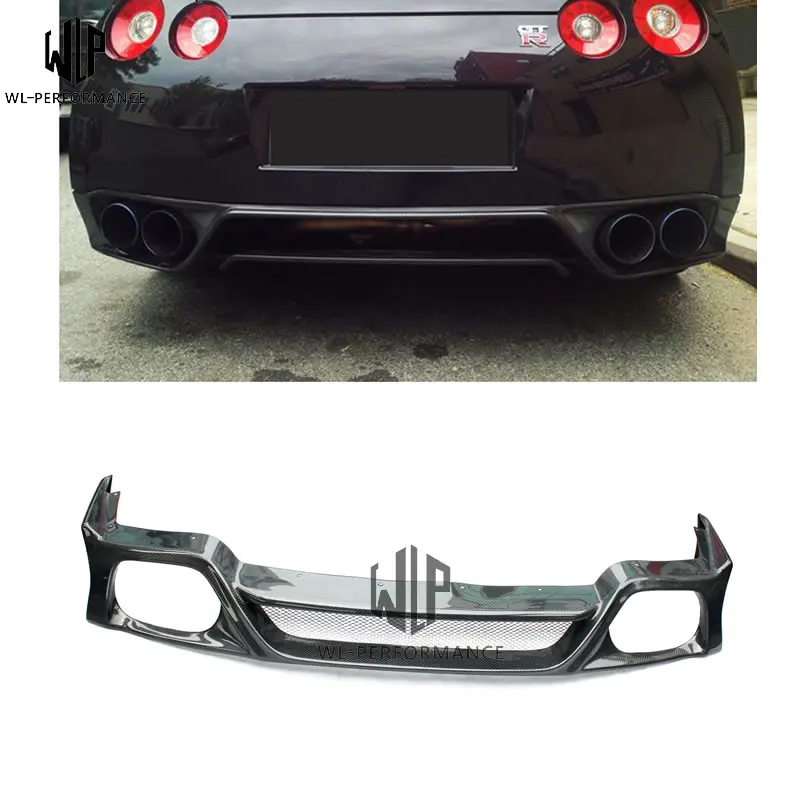 R35 GTR, стиль, карбоновый диффузор заднего бампера, разветвитель, комплект кузова автомобиля для Nissan R35 GT-R 2008-2013, для стайлинга автомобилей