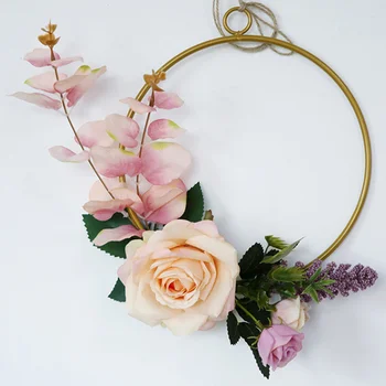 

3Pcs Wedding Simulation Wreath Wall Hanging Delicate Deco Wall Decor Creative Wreath for Party Deco Wedding