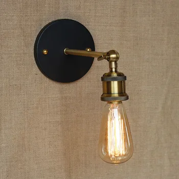 

Adjust Wall Lamp for Bar Bathroom Study Bedroom Balcony Diningroom Vanity Lights Brief LOFT Bronze Modern E27 110-220V LED Bulbs