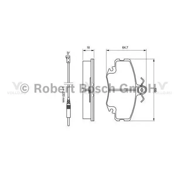0986467720 bosch дисковые колодки передние