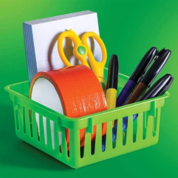 

12Pcs Classroom Storage Baskets Crayon and Pencil Storage Baskets(Assorted Colors)