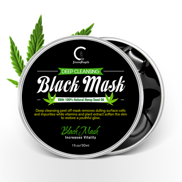 Greenpeople Bamboo Charcoal Face Deep Cleansing Mask Facial Blackhead Remove Masks Nosewing Blackhead Acne Peeling Mask