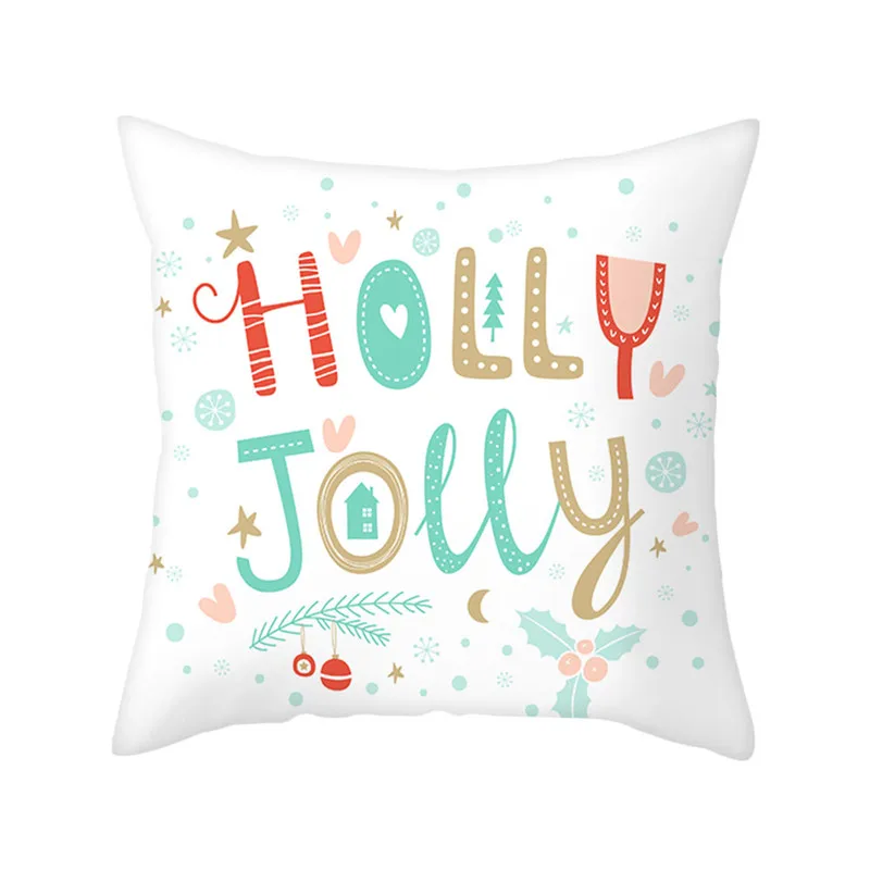 PC11865 Fuwatacchi Christmas Pillow Cover Deer Sock Cushion Cover Santa Claus Decorative Pillow Covers For Sofa Home Throw Pillowcases - Цвет: PC11865