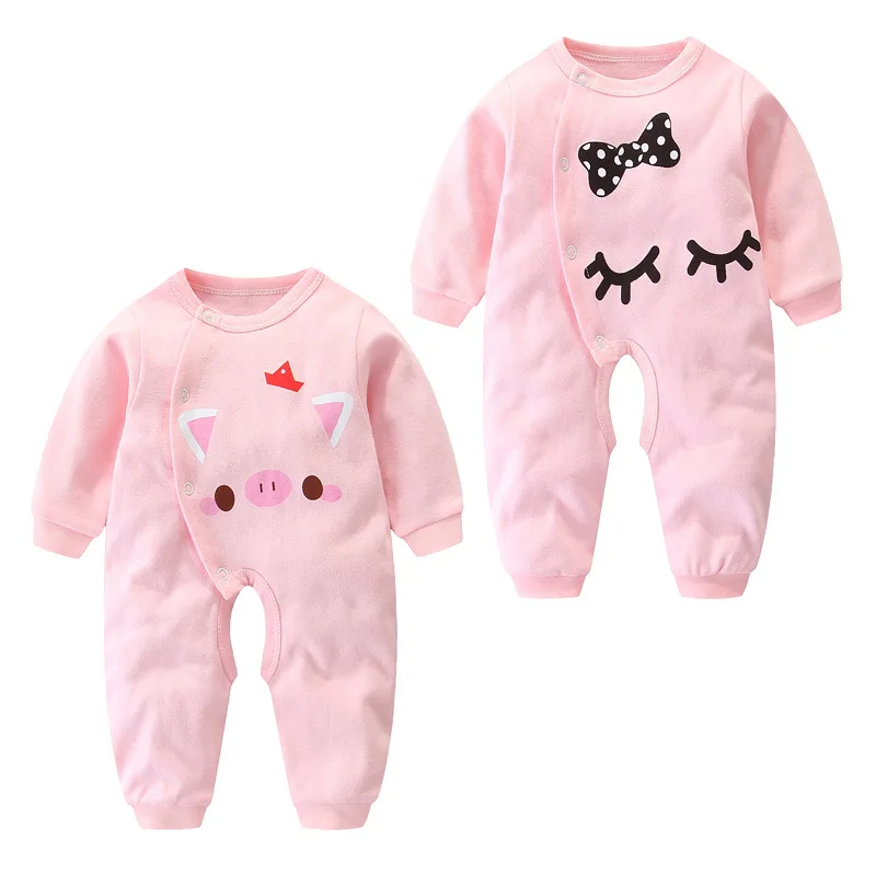 

Infant Jumpsuit Spring And Autumn Romper Baby Girls Spring Clothing 1-Year-Old Men's 0 Cute Pajamas 3 Months Newborns 9 Online C