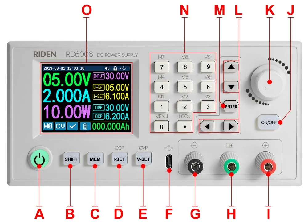 RD RD6006 RD6006W USB WiFi DC-DC Напряжение Ток понижающий модуль питания понижающий преобразователь напряжения вольтметр 60 в 6A