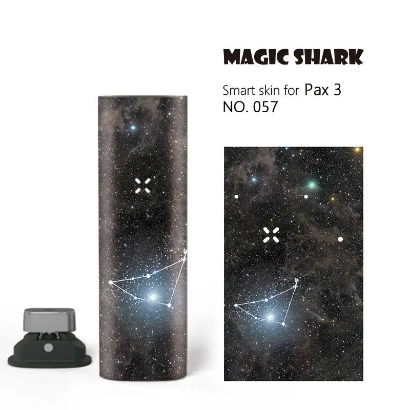 Magic Shark Star Sky Dreamy 12 созвездий Bumpy ПВХ полный Чехол пленка наклейка для Pax 3 комплект 055-066 - Цвет: 057