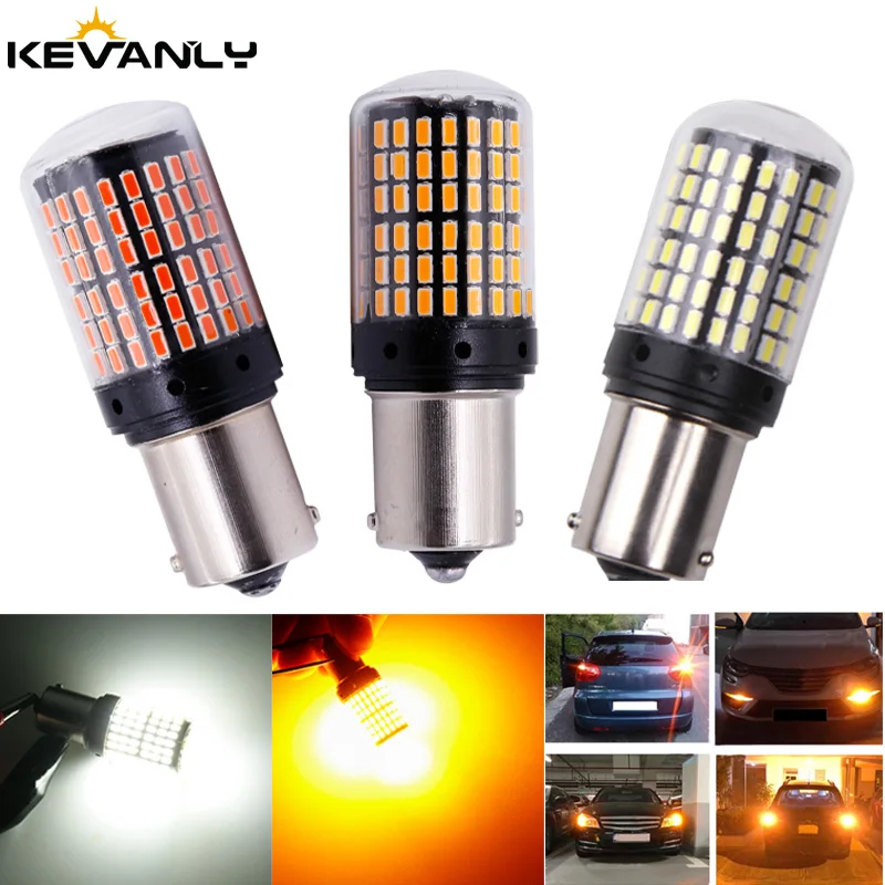 Can-bus отражатели 2 шт мощностью 12-24V P21W светодиодный PY21W BA15S T20 светодиодный 7440 W21W W21/5 Вт S25 BAU15S 3014 чипы светодиодный автомобильный резервный лампы авто тормоз светильник