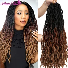 

Amir Synthetic Crochet Braids Hair Goddess Faux Locs Ombre Curly Soft Dreadlocks For Black Woman Braiding Hair Extensions