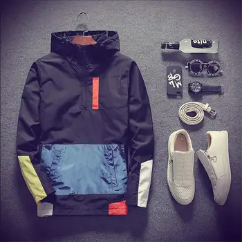 

New 2019 Casual Men's Jackets Waterproof Spring Hooded Coats Men Outerwear Casual Brand Male Clothing Plus Size M-5XL nz561