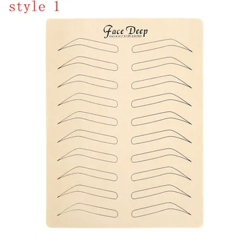 

5pcs Microblading Tattoo Eyebrow Practice Skin 4style Eyebrow Cosmetic Permanent Makeup Eyebrow Skin Tattoo Supplies No Ink Need
