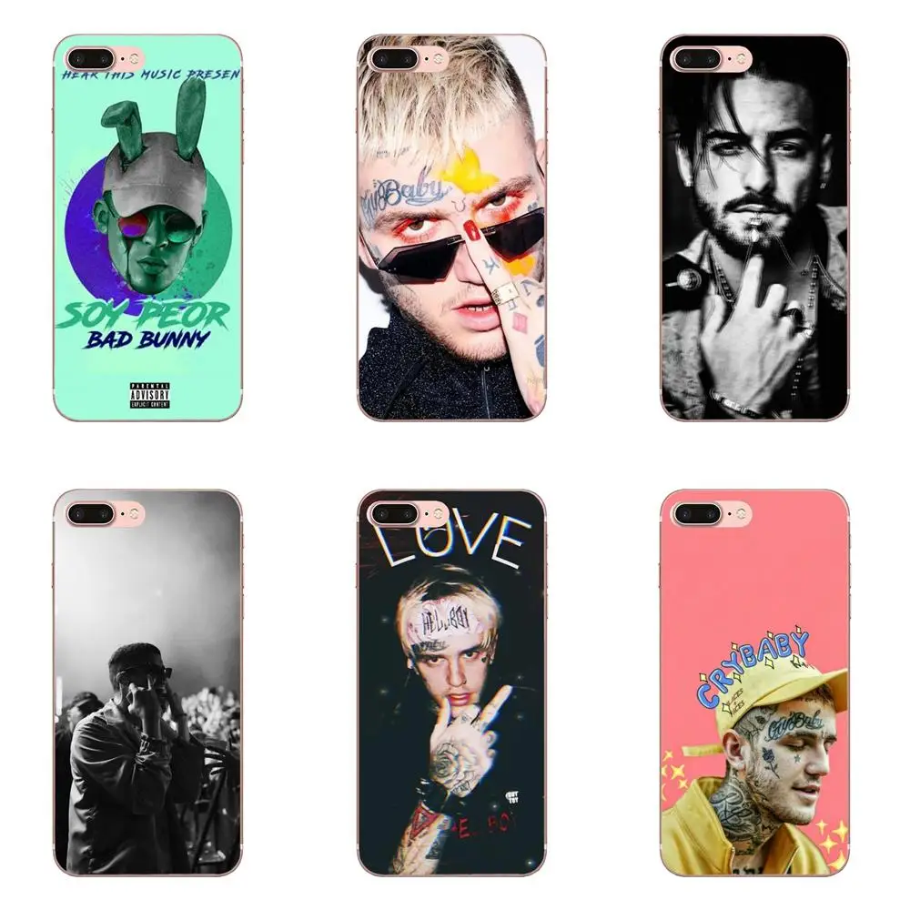 Чехол для телефона Bad Bunny Maluma Lil мягкий Samsung Galaxy A10 A20 A20E A3 A40 A5 A50 A7 J1 J3 J4 J5 J6 J7 2016 2017 2018 |