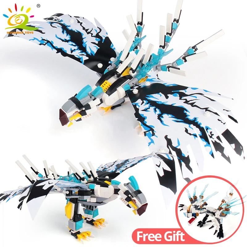 

504PCS Eagle model Building Blocks compatible legoingly Movie Ninja kai jay Zane Figures Bricks Educational Toys For Children