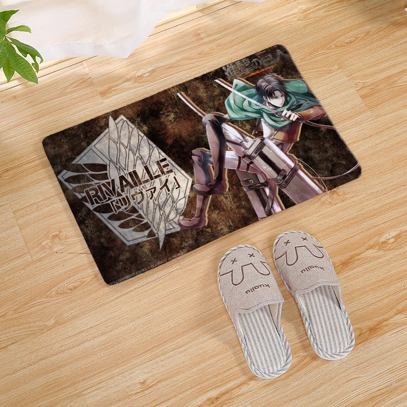 Attack on Titan печать современный домашний коврик стелька кухонный ковер крытый Открытый Добро пожаловать ванная комната Противоскользящие коврики 80 см - Цвет: 21