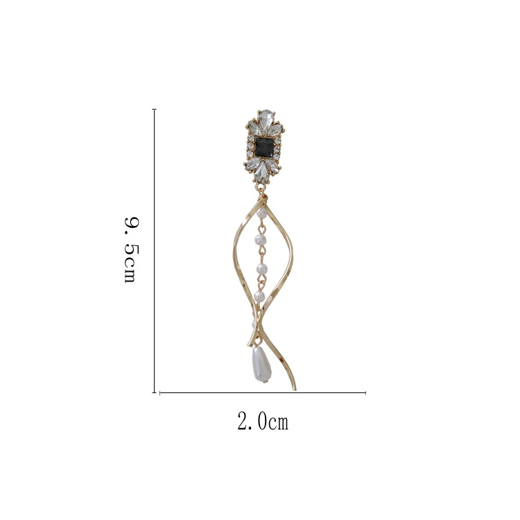 Ear Clip Earrings Baroque Water Drop Pearls For Women
