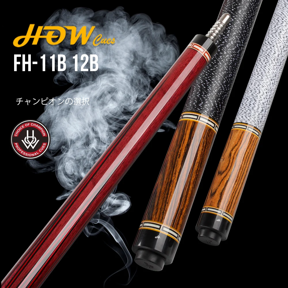 

Original HOW Pool Cue FH-11B/12B Irish Line Handmade Professional Black8 Cue Billiard Pool Stick Genuine 13 mm Tip Billiard Cue