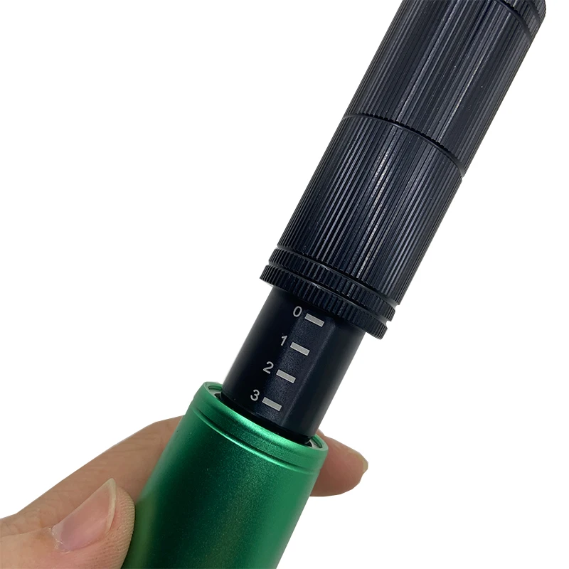 New 3-speed Hyaluronic Acid Pen 0.3ml&0.5ml Injection Gun 2 In 1 Green Beauty Pen Can Used to Remove Wrinkles, Lift Lips