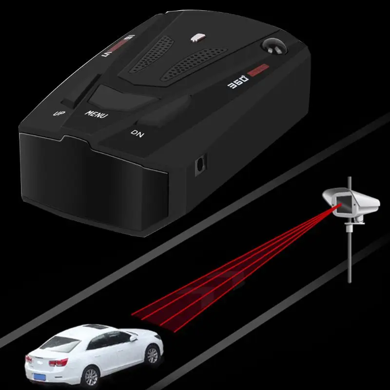 Автомобильный Кепка-тракер Скорость 360 градусов автомобиля Антирадары голосовое оповещение Предупреждение 16 диапазона
