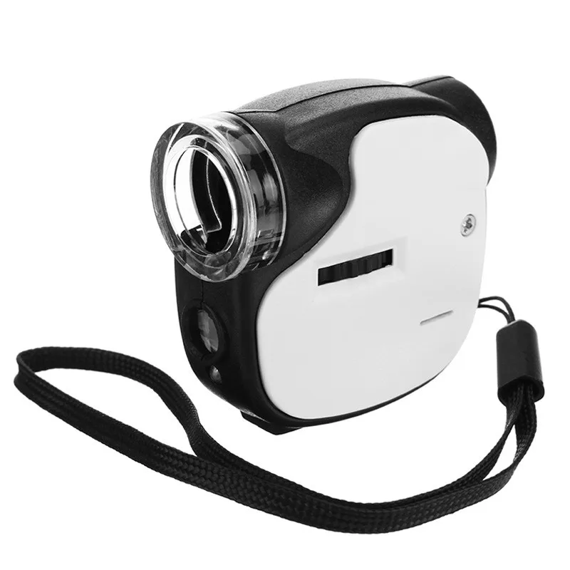 Microscopio tascabile 100X con 2 luci LED portatile regolabile messa a fuoco ad alta pressione per gioielleria ufficio