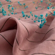 Качественная льняная ткань осень-зима в полоску tissu Модная рубашка и платье из ткани