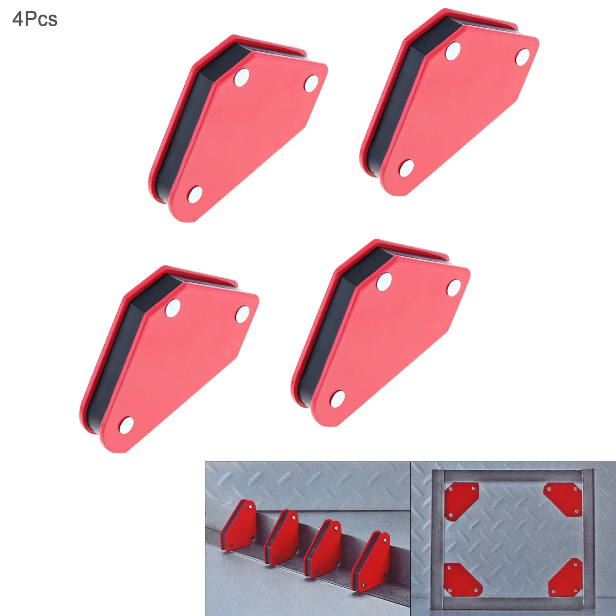 

Mini 4 pcs/set Portable Tool Triangle Welding Positioner Without Switch 9Lb Magnetic Fixed Angle Soldering Locator Tools