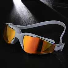 Большой флаг рыбы кремнезема гелевые очки для взрослых гальванические Анти-туман высокой четкости профессиональные плавательные очки