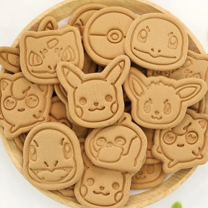 4CM Pokemon Cookie Mold Anime Cartoon Figure Pikachu Pokeball Charmander Squirtle Jigglypuff Psyduck Eeveelution DIY Baking Tool |