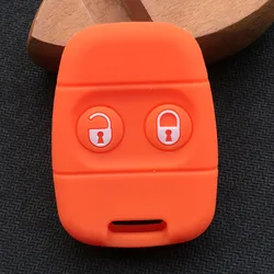 Premium Silicone Car Key Cover Case (Orange)