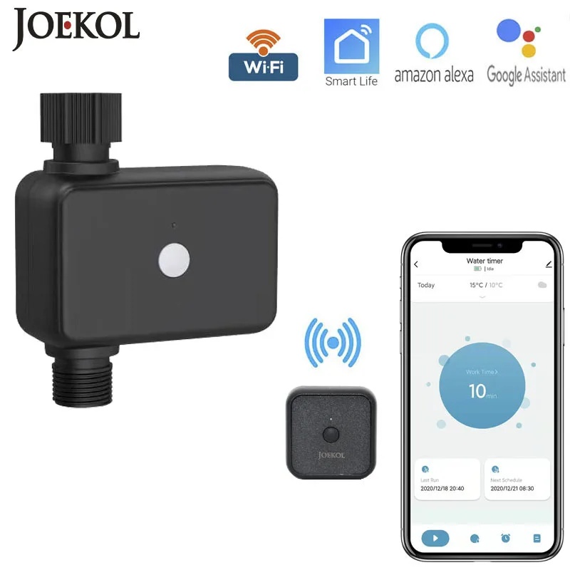 

Умный таймер для полива сада Tuya, Wi-Fi автоматический контроллер капельного орошения, Умный клапан, система автоматического полива
