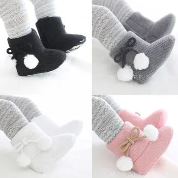 

2020 Hot Winter Super Warm boots Newborn Baby Girls First Walkers Shoes Infant Toddler Soft Fur Snow Anti-slip Boots Booties