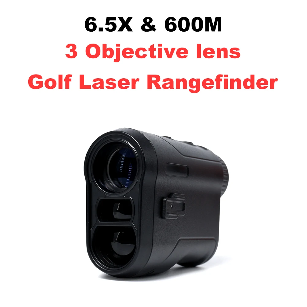 US $45.30 600M Golf Laser Rangefinder 65X Monocular Telescope 3 Objective Lens Mini Rangefinder For Hunting Sport Laser Measure Distance