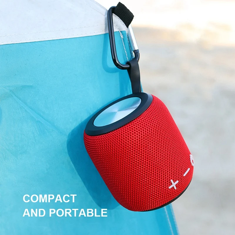 Портативный Bluetooth 5,0 динамик хороший бас, IPX6 Водонепроницаемый, беспроводной стерео сопряжение, голосовой помощник, встроенный микрофон, для Ou