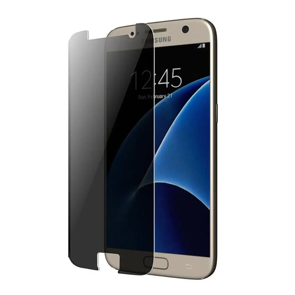 

Privacy Filter 3D Tempered Glass Full Coverage Film AntiSpy Protection Shield Screen Protector for samsung galaxy S7