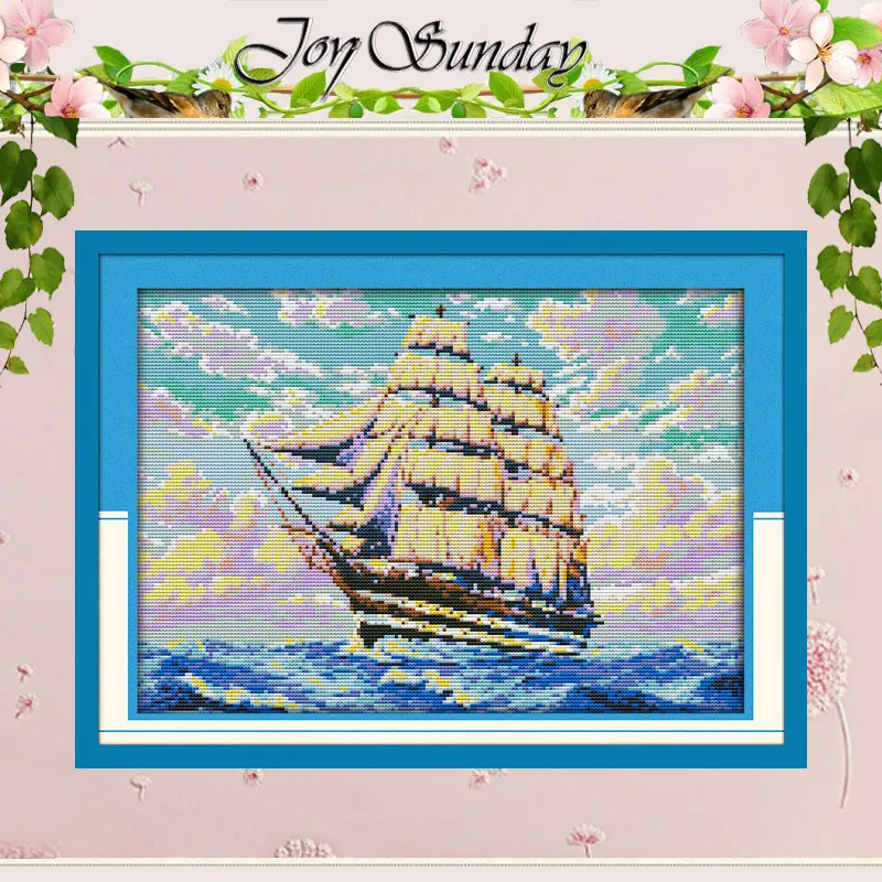 Sailng (2) шаблоны для вышивки крестиком 11CT 14CT наборы оптом крестиком|cross stitch 11ct|cross
