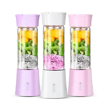 

T8 380ml Portable Mini Personal Blender Small Fruit Juicer Mixer Cup Home Office USB Rechargeable
