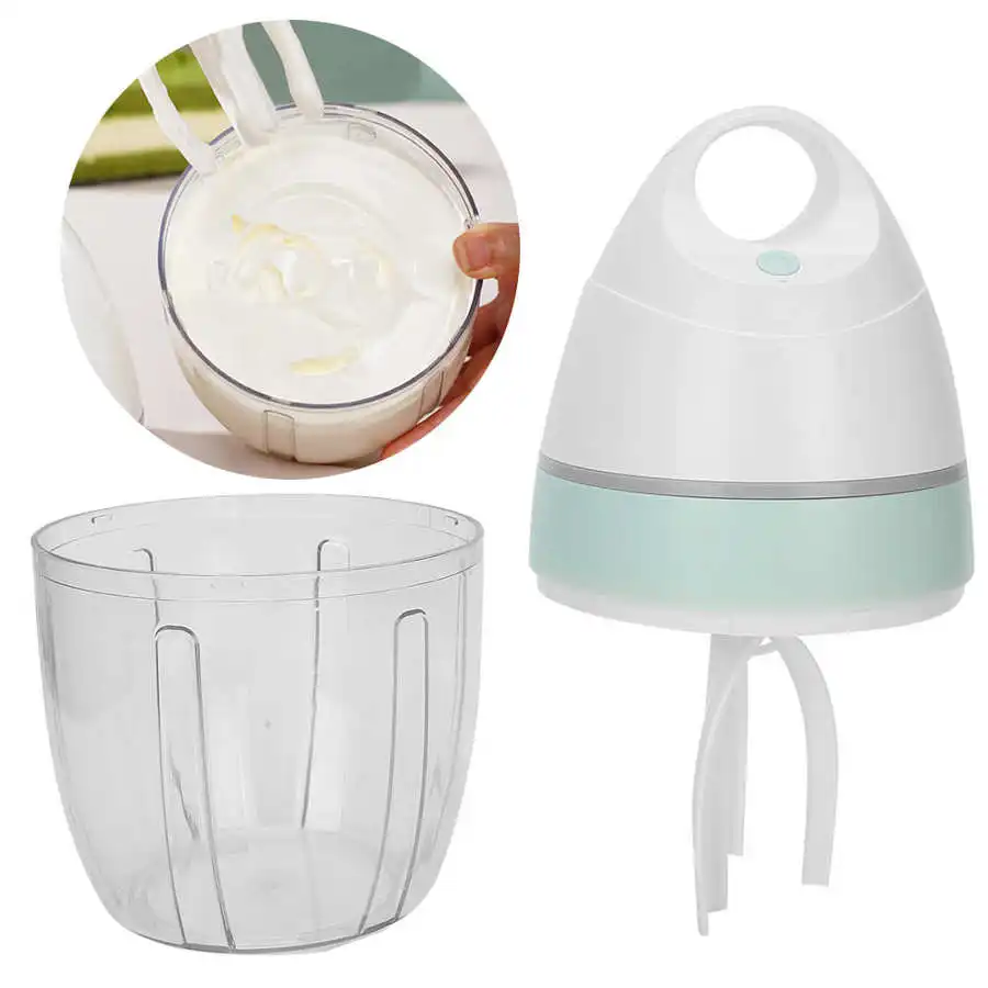 

Household Electric Milk Frother Automatic Egg Beater USB Rechargeable Milk Cream Mixer Practical Kitchen Cooking Tool