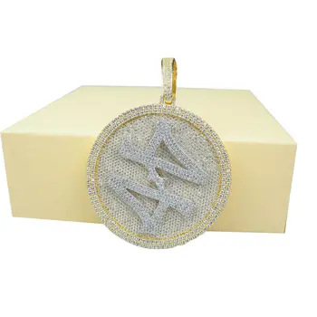 

Customizable Large Turntable Hip Hop Crystal Zircon Personality Pendant Cuban Chain Fashion For Men Women Necklace Jewelry Gift
